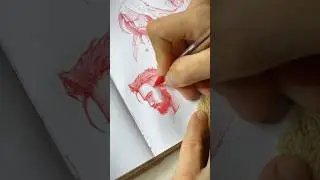 Тренировка рисунка головы ручкой / training head drawing with a pen #sketchebook #drawing #sketch