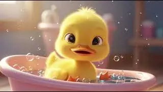 Baby Duckling Yawns After Tub Time 🦆🛁💤 | Gentle Bedtime Song | Nursery Rhymes & Kids Songs