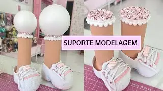 Como fazer suporte para modelagem de Eva na bolinha de isopor