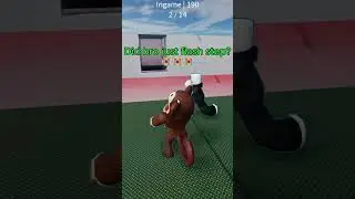did bro just flash step?!? 😭 #viral #roblox #shorts