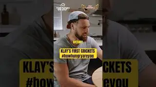KLAY&rsquo;S FIRST CRICKETS #howhungryareyou #hhay #spicyquestions #crickets #klaythompson #nba