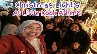 Christmas Light's At The Little Kook Athen's Greece 