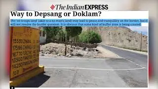 The Indian Express: Way to Depsang or Doklam?