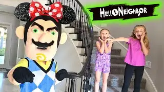 Hello Neighbor in Real Life Hides Our Disney Figures! Should We Take Him to Disneyland?
