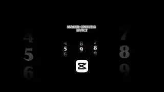 Number Counting effect tutorial in CapCut |#trending #capcut #effects #30dayschallenge #shorts