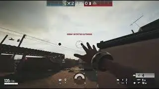 1v1ing my friend in Rainbow Six Seige (Knife only for me)