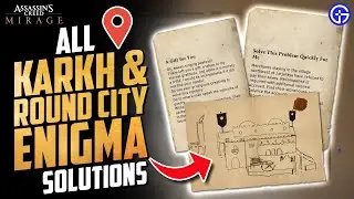 All Karkh & Round City Enigma Solution In Assassin's Creed Mirage l Enigma Solutions