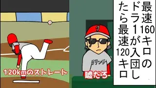 【野球コント】最速160kmのドラ1が入団したら最速120kmだった