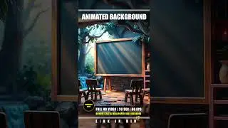 Animated Background - Enchanted Forest Classroom Waterfall Live Wallpaper Stream Loop