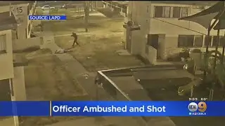 LAPD Releases Intense, Disturbing Video Of Officer Being Ambushed