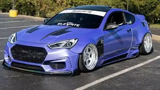 Insane Widebody Bagged Genesis Coupe Walkaround Tour 