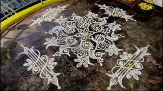 Border rangoli design 🌺 Karthikai madham special kolam🌺 festival rangoli 🌺 Daily use kolam 