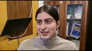 Aroosa Parvaiz from Ellahibagh Srinagar, who secured ist position with 99.8% in Medical stream