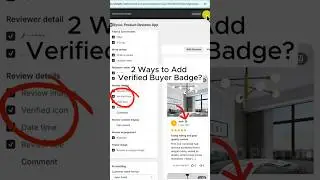 2 Ways to Add Verified Buyer Badge in Shopify Easily #shorts #ryviu #shopify