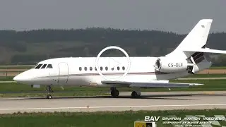 Dassault Falcon 2000EX - NetJets Europe CS-DLF - landing at Memmingen Airport