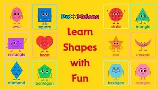Shapes #cartoon #shapes #infobells #fun #chuchutv #babyshark #preschoollearning #abc #shape #songs