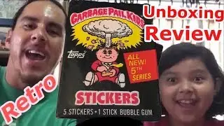 Vintage Garbage Pail Kids 5th Series- Daddy Daughter Retro Review unboxing