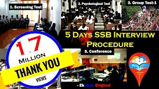 5 Days SSB Interview Procedure || Complete Procedure in Brief || Hindi