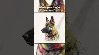 German Shepherd Dog Digital Wall Art Home Decor - Animal Artwork #shorts #art #digitalart