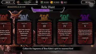 Relic Hunt Tower 5 All Battles!! #mk11 #mkmobile #mortalkombatmobile #mortalkombat11