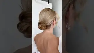 Low bun updo hairstyle tutorial #hairtutorial #hairtips