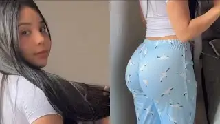 Примерка пижамного комплекта Fashion Nova | Пижамные штаны Blue Bird и укороченная белая футболка