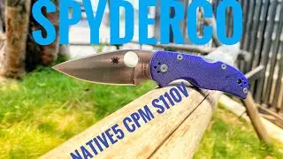 มีดพับ Spyderco native5  G10darkblue CPM s110v