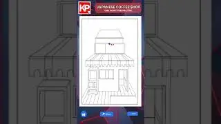 JAPANESE COFFEE SHOP | NID | NIFT #natadrawing #shorts #natacoaching #kpclasses