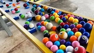 So cool Marble Run , Homemade DIY PVC Pipe & Ball Slope
