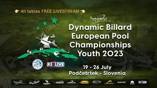 Table 15 Dynamic Billard European Pool Championships Youth 2023 powered by EPBF & REELIVE