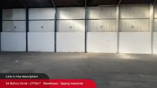 54 Bofors Circle - 2770m&sup2; Warehouse - Epping Industrial
