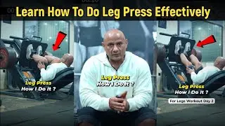 Learn How To Do Leg Press Effectively | Leg Workout | Mukesh Gahlot #youtubevideo