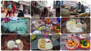 Cold Morning Routine 🌤️ | Simple Breakfast, Bazaar Shopping & Burger Treat 🍔 | Daily Family Vlog
