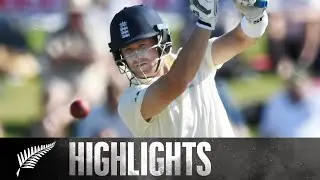 Stokes and Denly Solid as NZ Toil | HIGHLIGHTS | 1st Test, Day 1 - BLACKCAPS v England, 2019