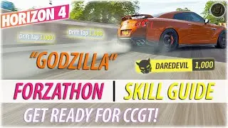 FORZATHON Drift Tap + Daredevil Skill Forza Horizon 4 Daredevil Skill + Drift Tap Skill Tutorial FH4