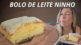 Bolo de Leite Ninho!! Simples e Fofinho!! #receita #bolodeleiteninho #leiteninho 