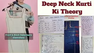 Deep Neck Kurti Ki Theory/Deep Neck Kurti  #priyamg  #rajaranicoachingkurticuttingandstitching