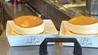 Favourite light and soft, freshly made Souffle Pancake @ Air Lab Cabramatta, Australia