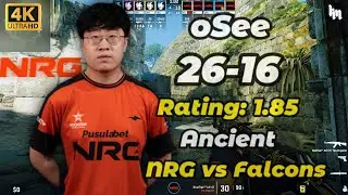 oSee (26-16) NRG vs Falcons (Ancient) IEM Kraków 2026 #cs2 #NRG #oSee