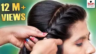 Beautiful MESSY BUN WITH FRONT PUFF HAIRSTYLE | Hairstyle girl | Wedding Hairstyle