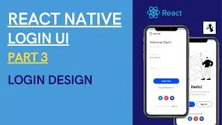 React Native | App UI | Login Screen UI Design | Part - 3