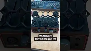 Custom Under-Desk Enclosure with Underware Cable Management! #3dprinting #underware