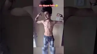 sleeper build biceps skinny to lean body transformation #biceps #workout #skinny #gym #shorts