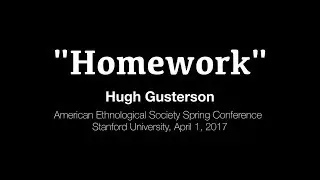 Hugh Gusterson's plenary at AES Spring Conference 2017: 