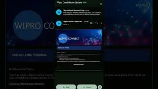 wipro pre skilling connect for wilp/sim/elite candidates 🔥🎉 #viral #wipro #wiprolatestnews #shorts