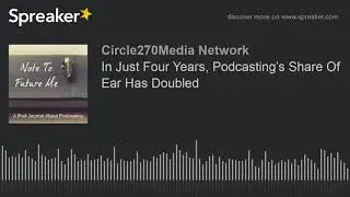 In Just Four Years, Podcasting&rsquo;s Share Of Ear Has Doubled