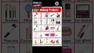 Makeup Products Name in English #shortsfeed #english #englishgrammar