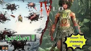 Stemming Tides!! NEW Spiritborn build! (Diablo 4 Season 11)