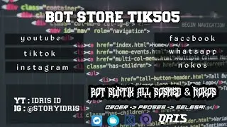 SC BOT WHATSAPP NOKOS + SUNTIK SOSMED 2 VERSI
