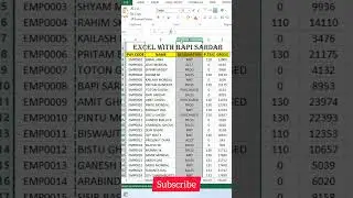 How to use Insert cut cells in MS EXCEL - easy excel lesson - #excelwithbapisardar #bapisardar
